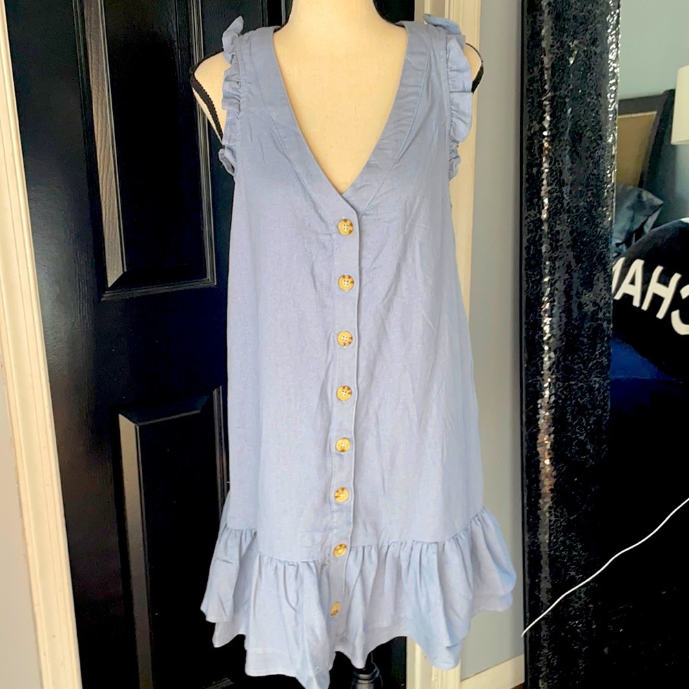 Light chambray fully lined dress super cute!!